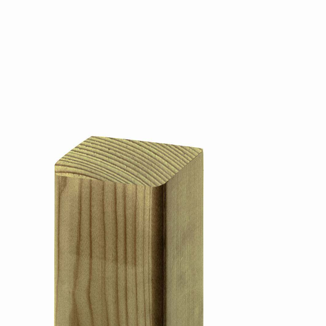 Holzpfosten 9x9x270 cm KDI Vierkantpfosten in braun